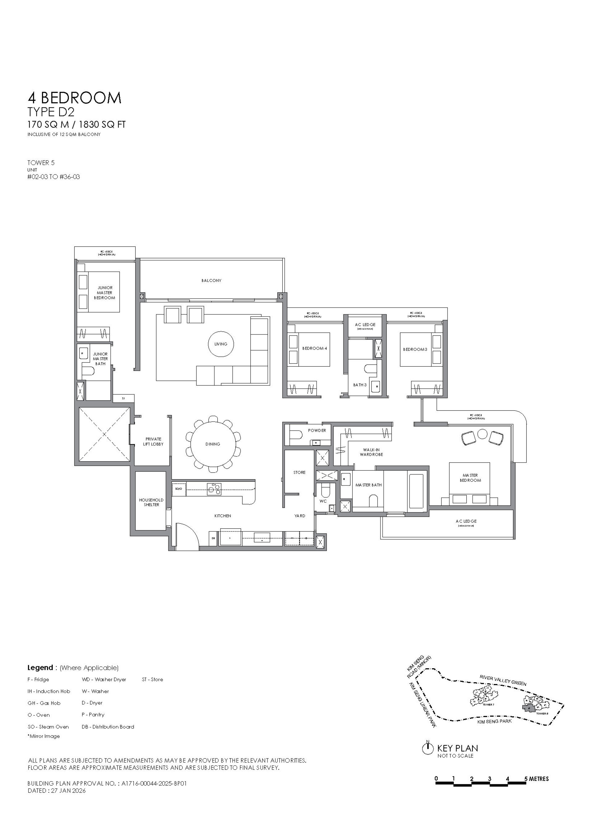 River Modern floorplan